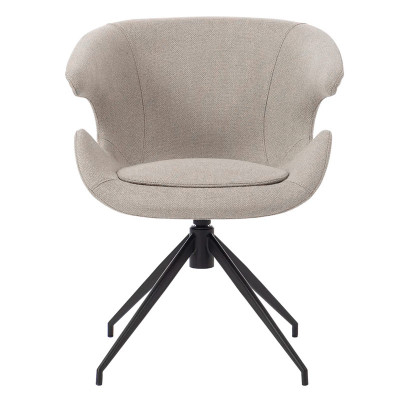 HOME Solt chaise pivotante Gris C.