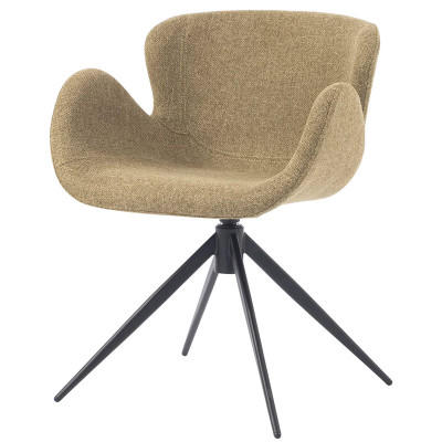 HOME Malaga chaise pivotante Kaki