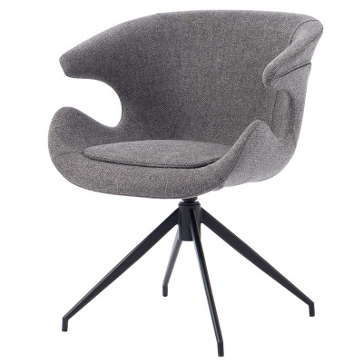 HOME Solt chaise pivotante Gris F.