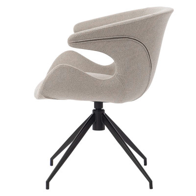 HOME Solt chaise pivotante Gris C.