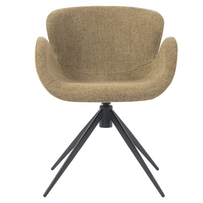 HOME Malaga chaise pivotante Kaki