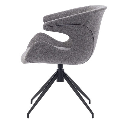 HOME Solt chaise pivotante Gris F.