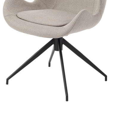 HOME Solt chaise pivotante Gris C.