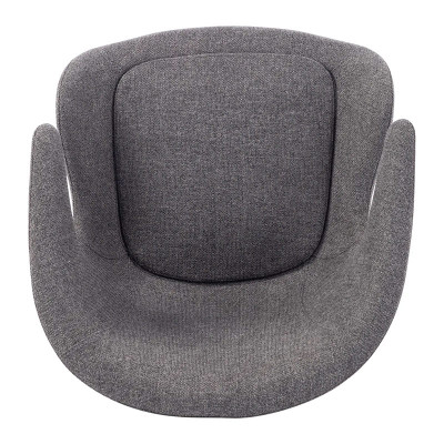 HOME Solt chaise pivotante Gris F.