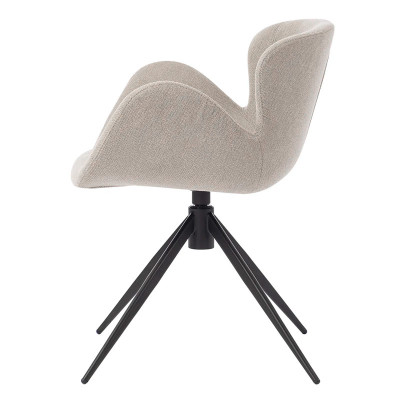 HOME Malaga chaise pivotante Gris C
