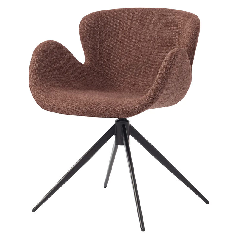 HOME Malaga chaise pivotante Rouge