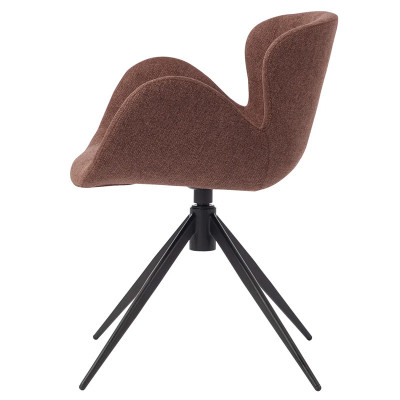 HOME Malaga chaise pivotante Rouge