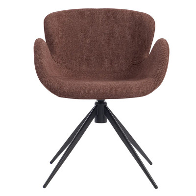 HOME Malaga chaise pivotante Rouge