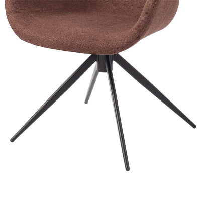 HOME Malaga chaise pivotante Rouge