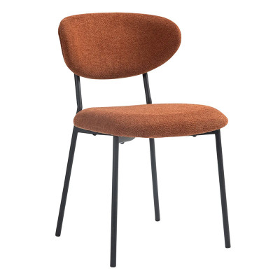 HOME Dori chaise tissu Terracotta