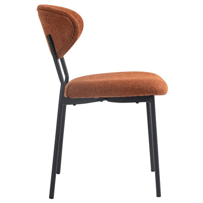 HOME Dori chaise tissu Terracotta