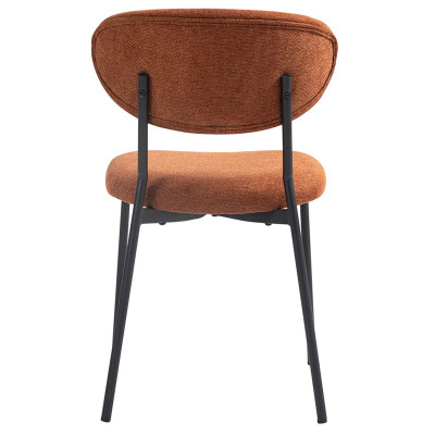 HOME Dori chaise tissu Terracotta