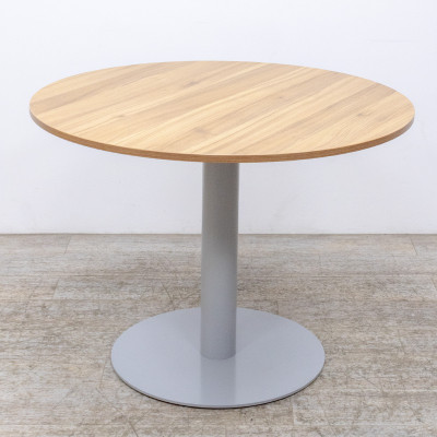 Table ronde Ø100 Chêne / Gris