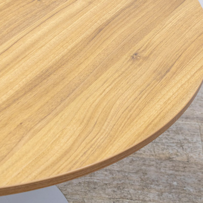 Table ronde Ø100 Chêne / Gris
