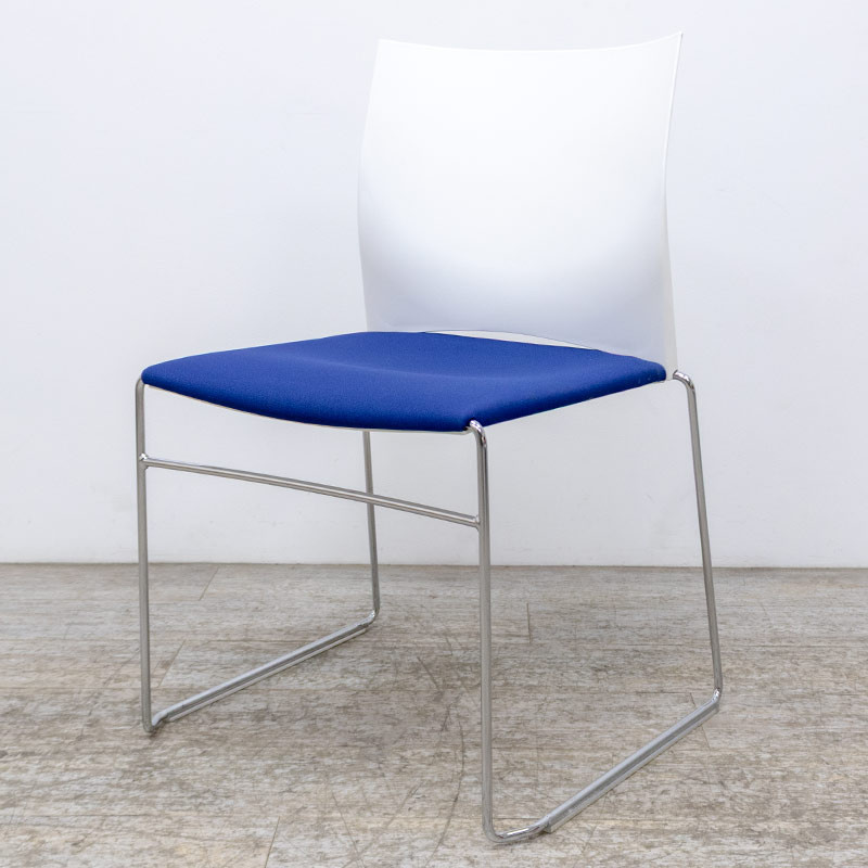 Chaise traineau Bleu / Blanc