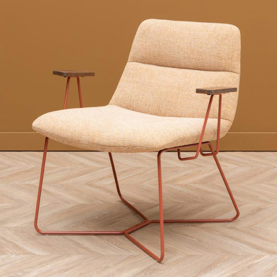 HOME Stiléa en tissu Beige / Orange