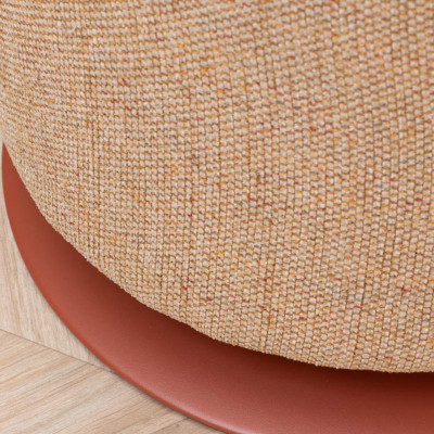 HOME Stiléa pouf en tissu Beige