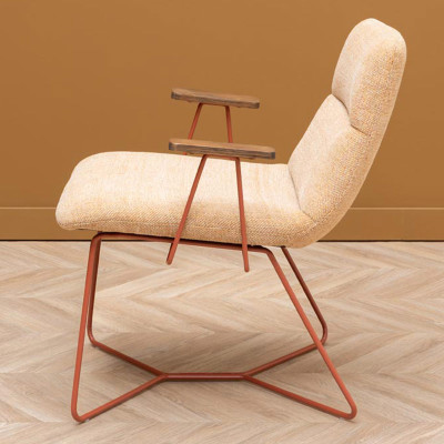 HOME Stiléa en tissu Beige / Orange