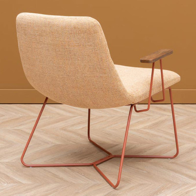 HOME Stiléa en tissu Beige / Orange