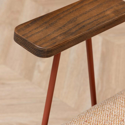 HOME Stiléa en tissu Beige / Orange