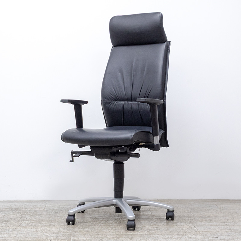 SOKOA fauteuil simili-cuir Noir 3D