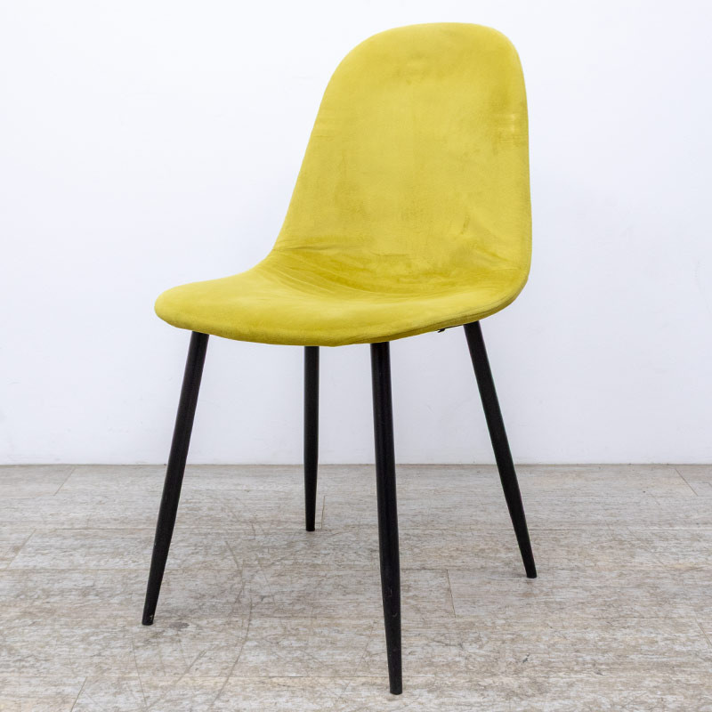 MDM Chaise en velours Jaune 2nd C.