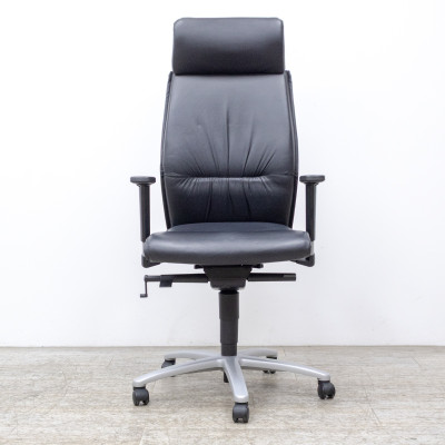 SOKOA fauteuil simili-cuir Noir 3D