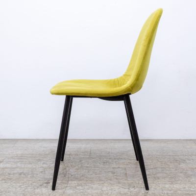 MDM Chaise en velours Jaune 2nd C.