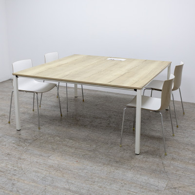 SEDUS Table L160 Chêne / Blanc