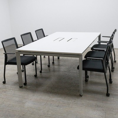 Steelcase FrameOne L200 Blanc /Gris