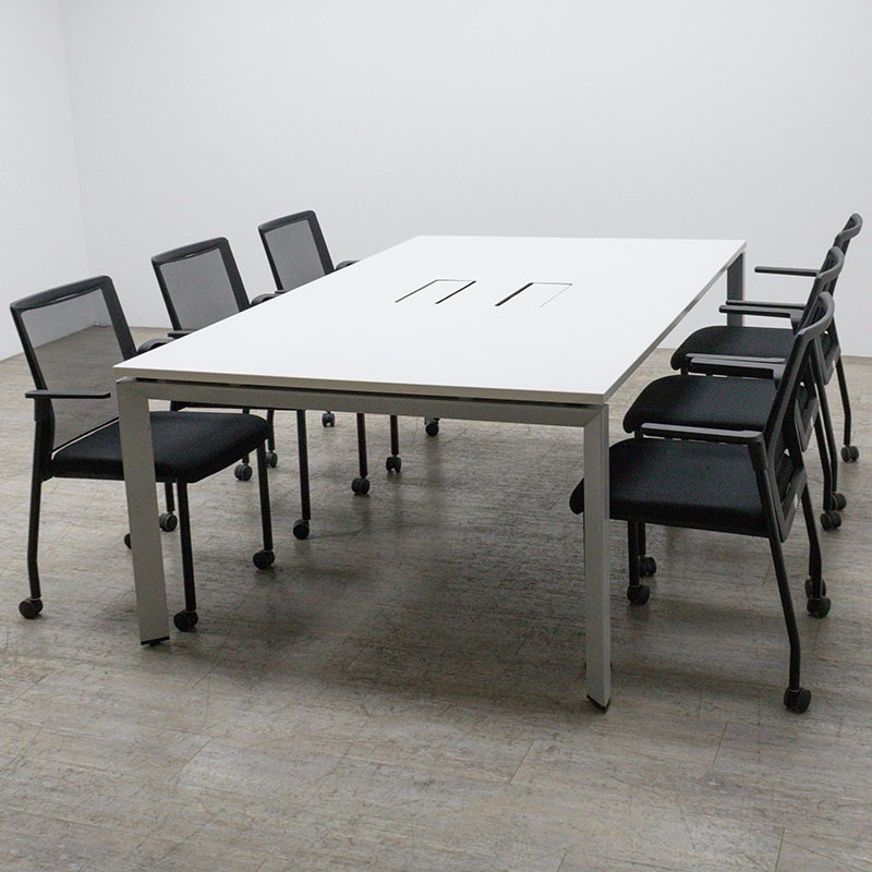 Steelcase FrameOne L200 Blanc /Gris