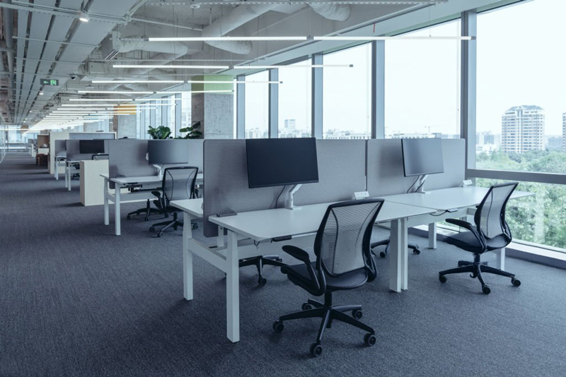 aménagement d'un grand open space