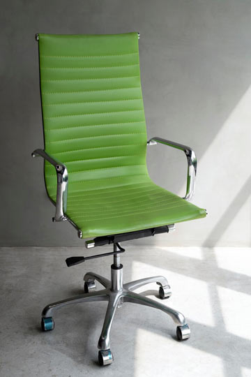 chaise de bureau verte