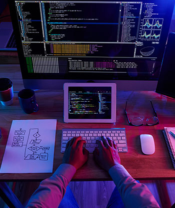  écran de Pc pour developpeur