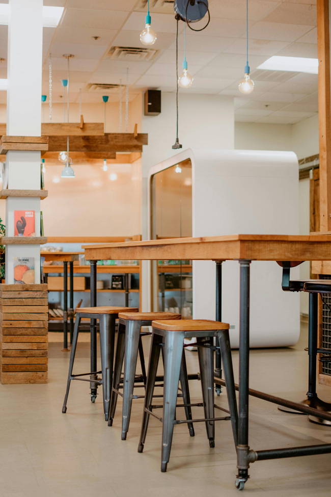 aménagement d'un espace de coworking